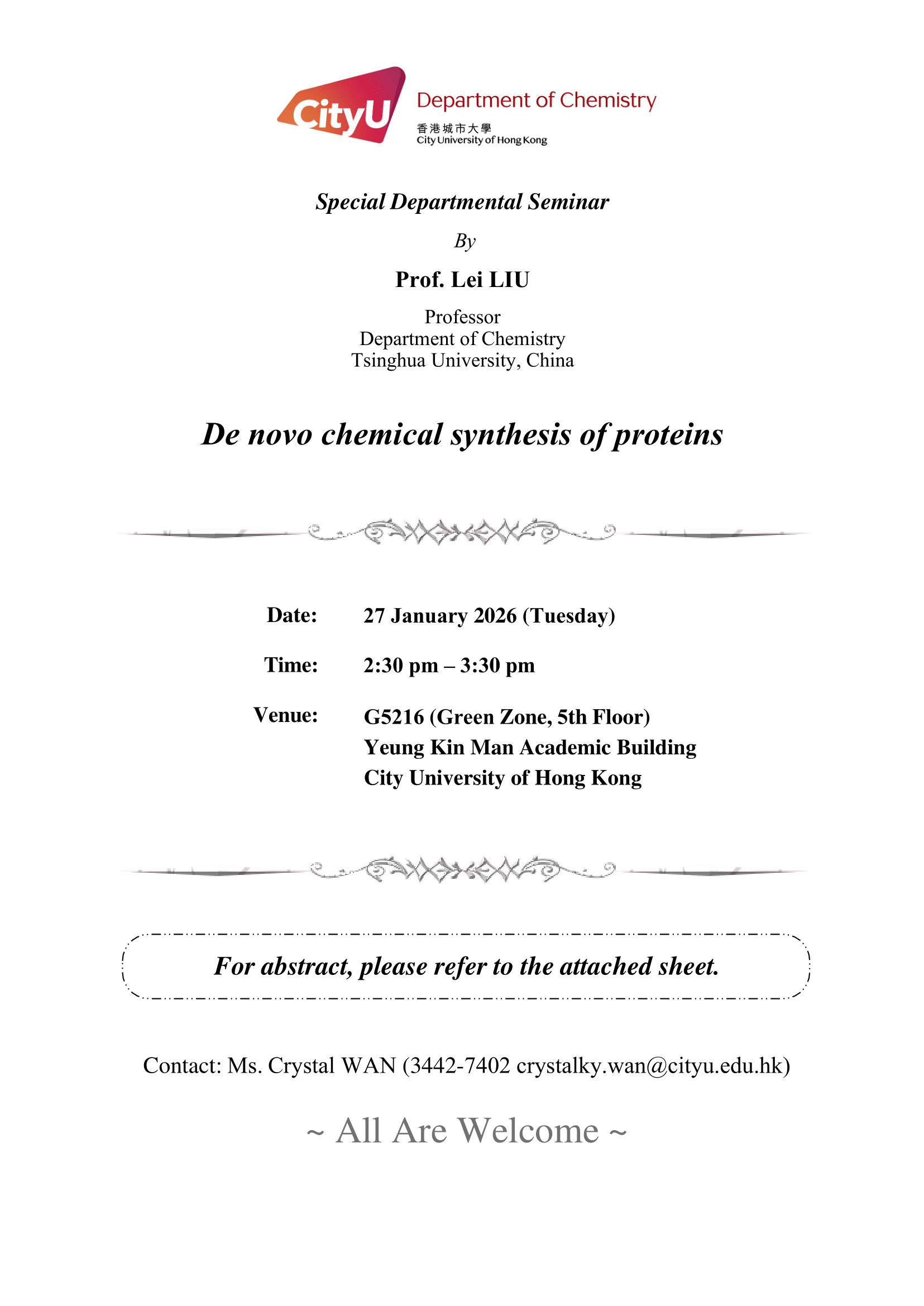 Seminar Poster Abstract